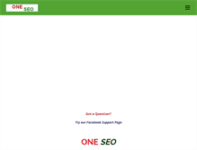 Tablet Screenshot of oneseo.com